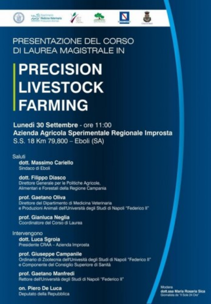 Presentazione del corso di Laurea Magistrale in Precision Livestock Farming